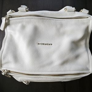 Givenchy Pandora Cream Leather Medium Size Shoulder Bag
